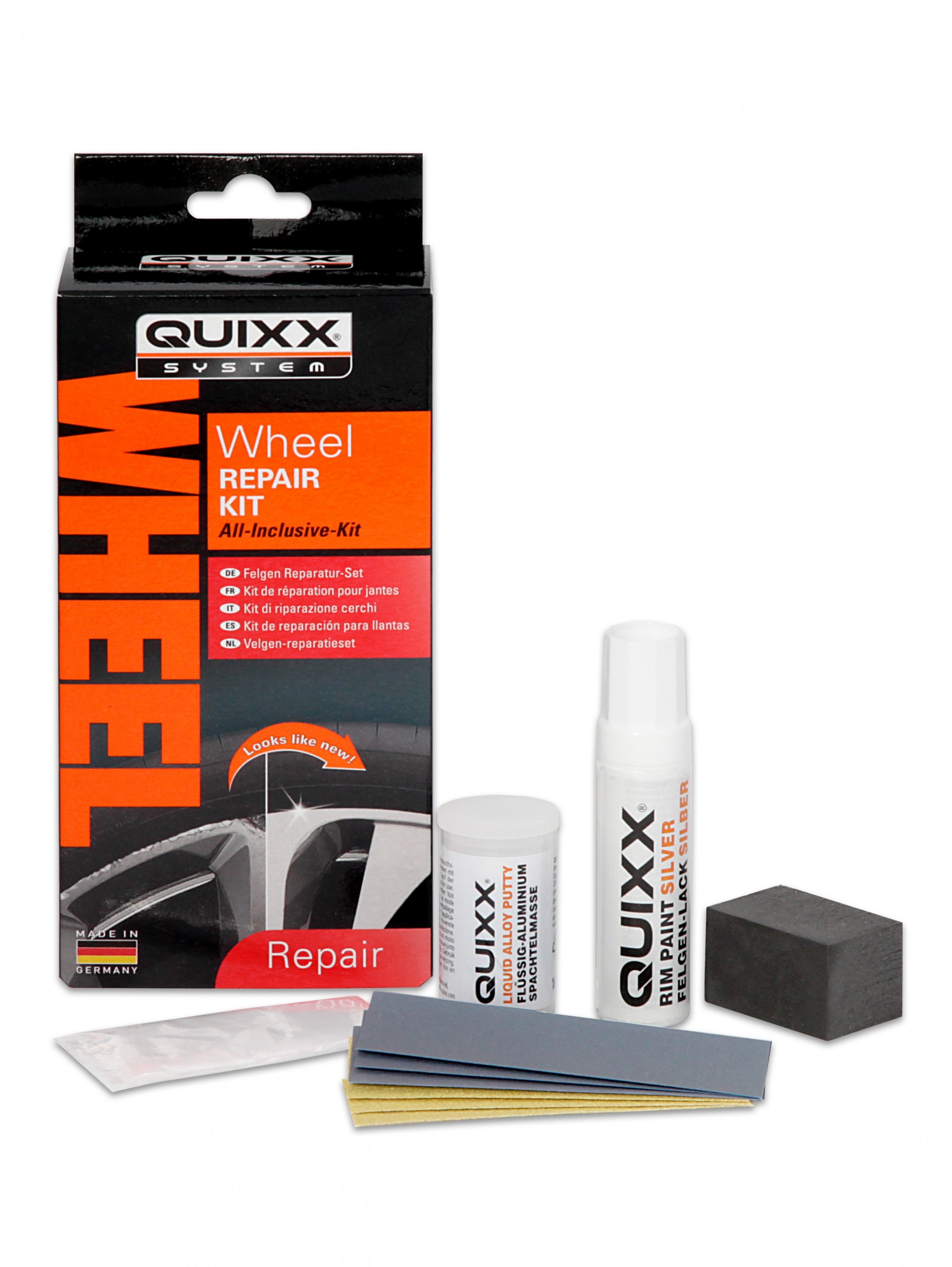 Quixx Wheel Repair Kit Silver – oprava škrabancov na zliatinových diskoch